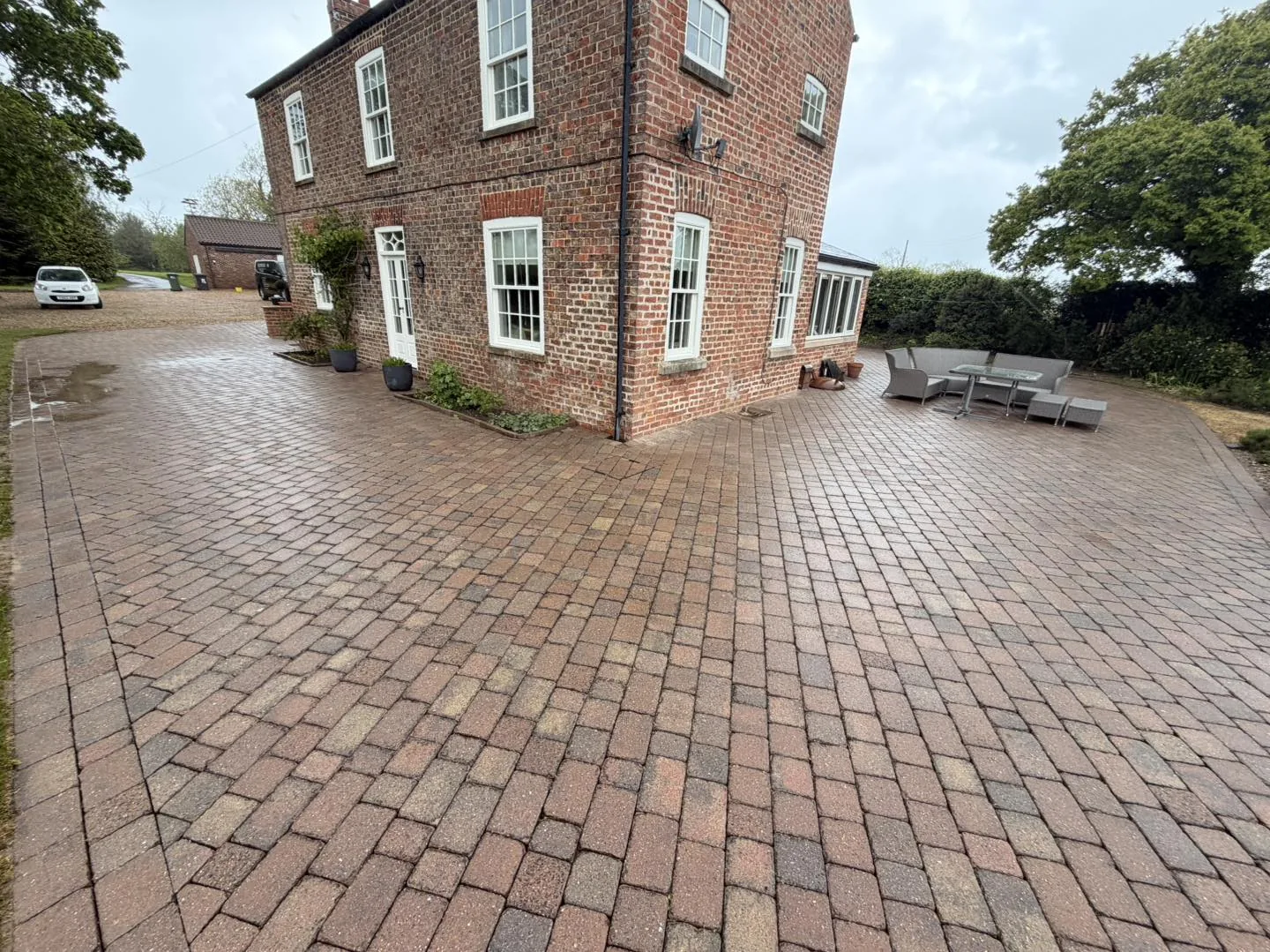 A large finished patio clean in Thirsk