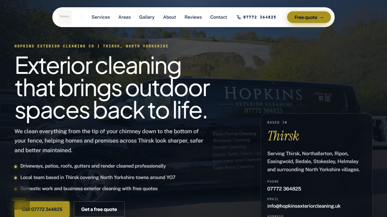 Hopkins Exterior Cleaning Co website