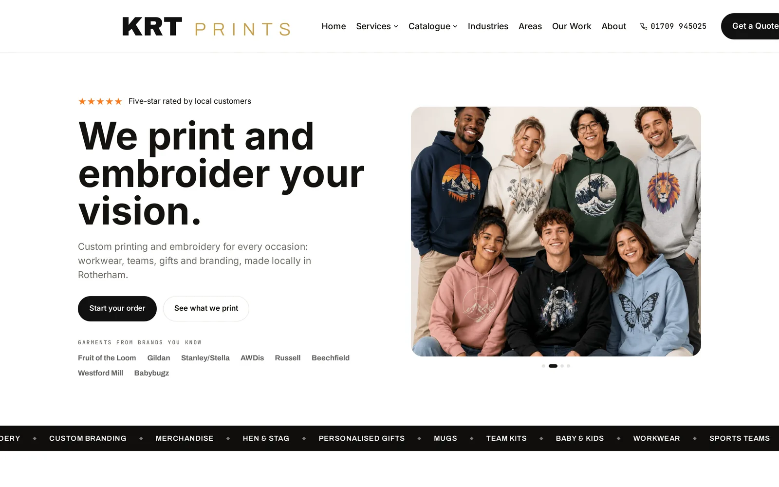 KRT Prints website