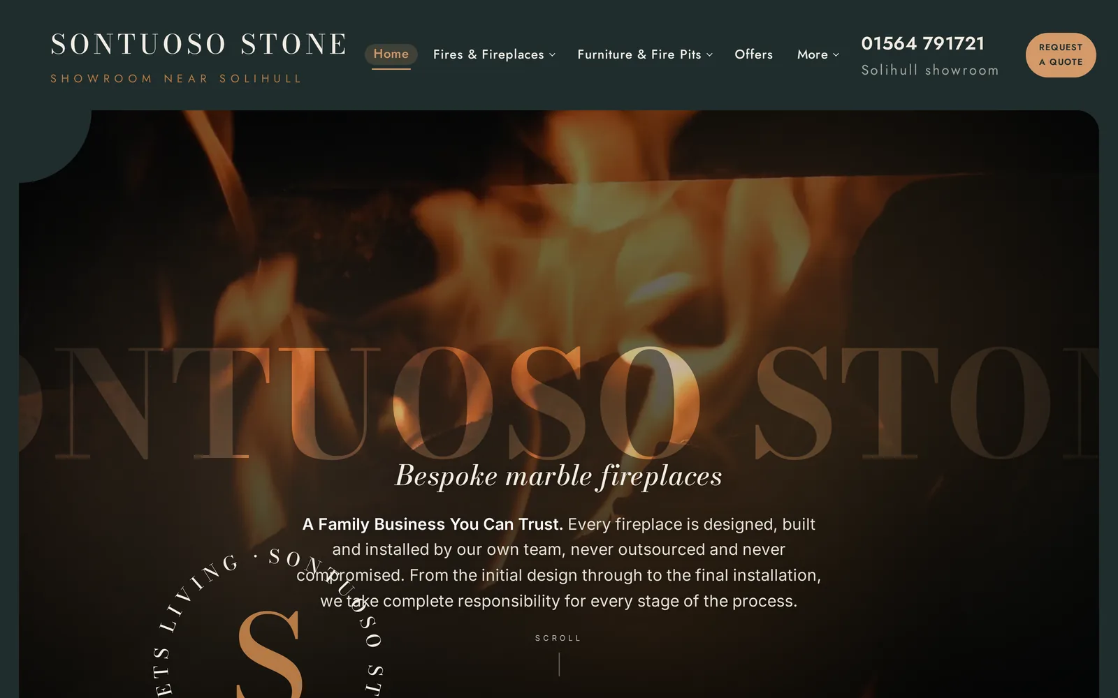 Sontuoso Stone website screenshot