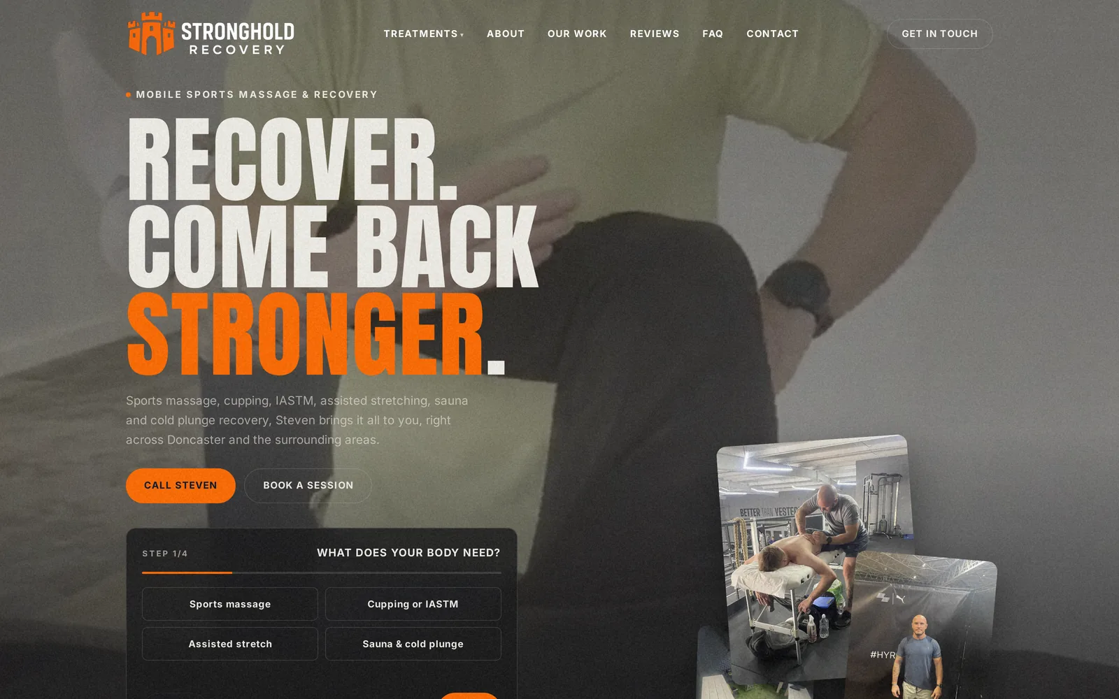 Stronghold Recovery website